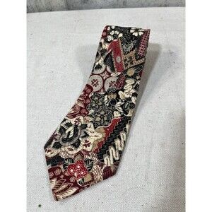 Vintage Schreter Necktie Paisley Multicolor 56x3.75 Made In USA